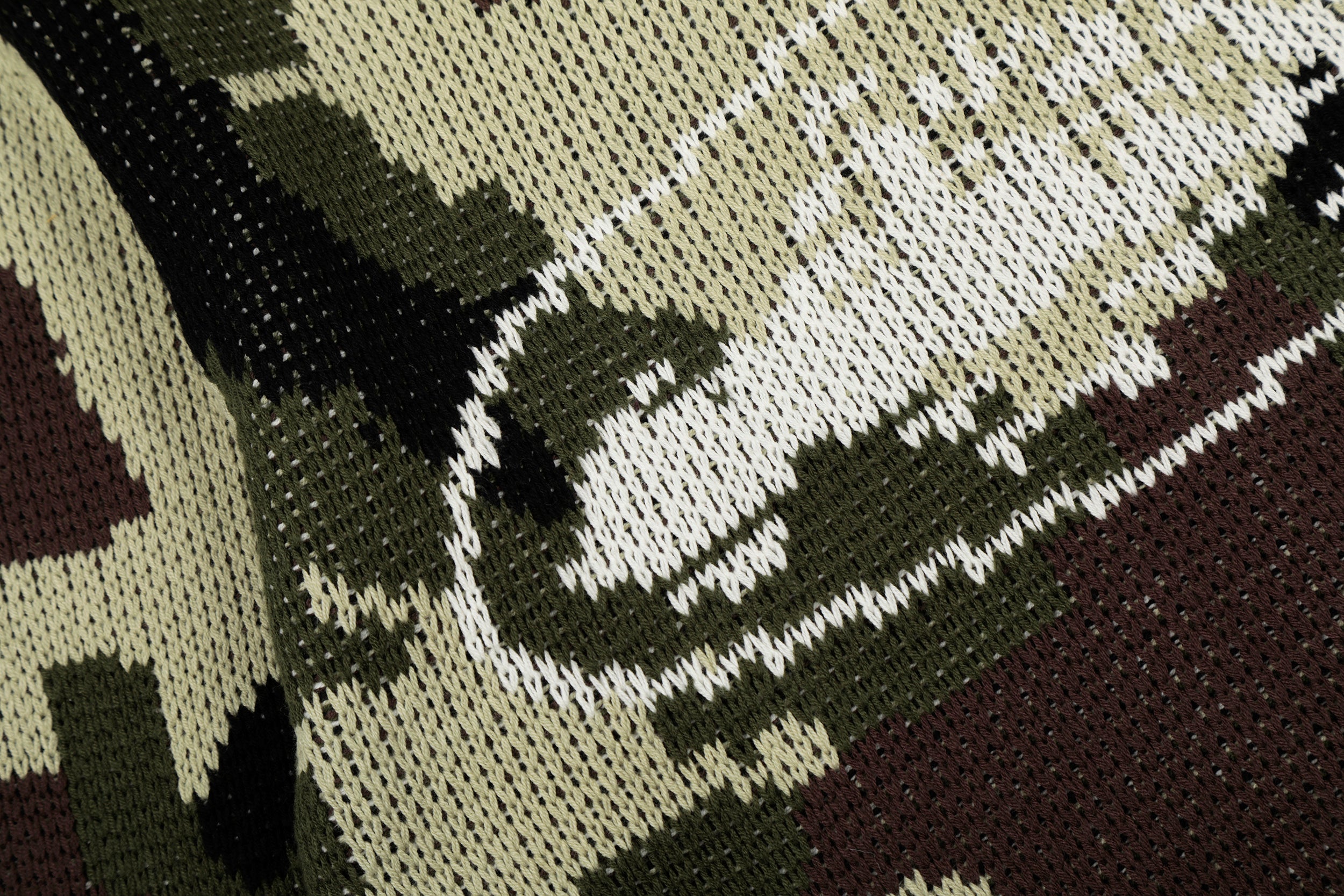 Corteiz Camo Knit Zip Hoodie / Cardigan