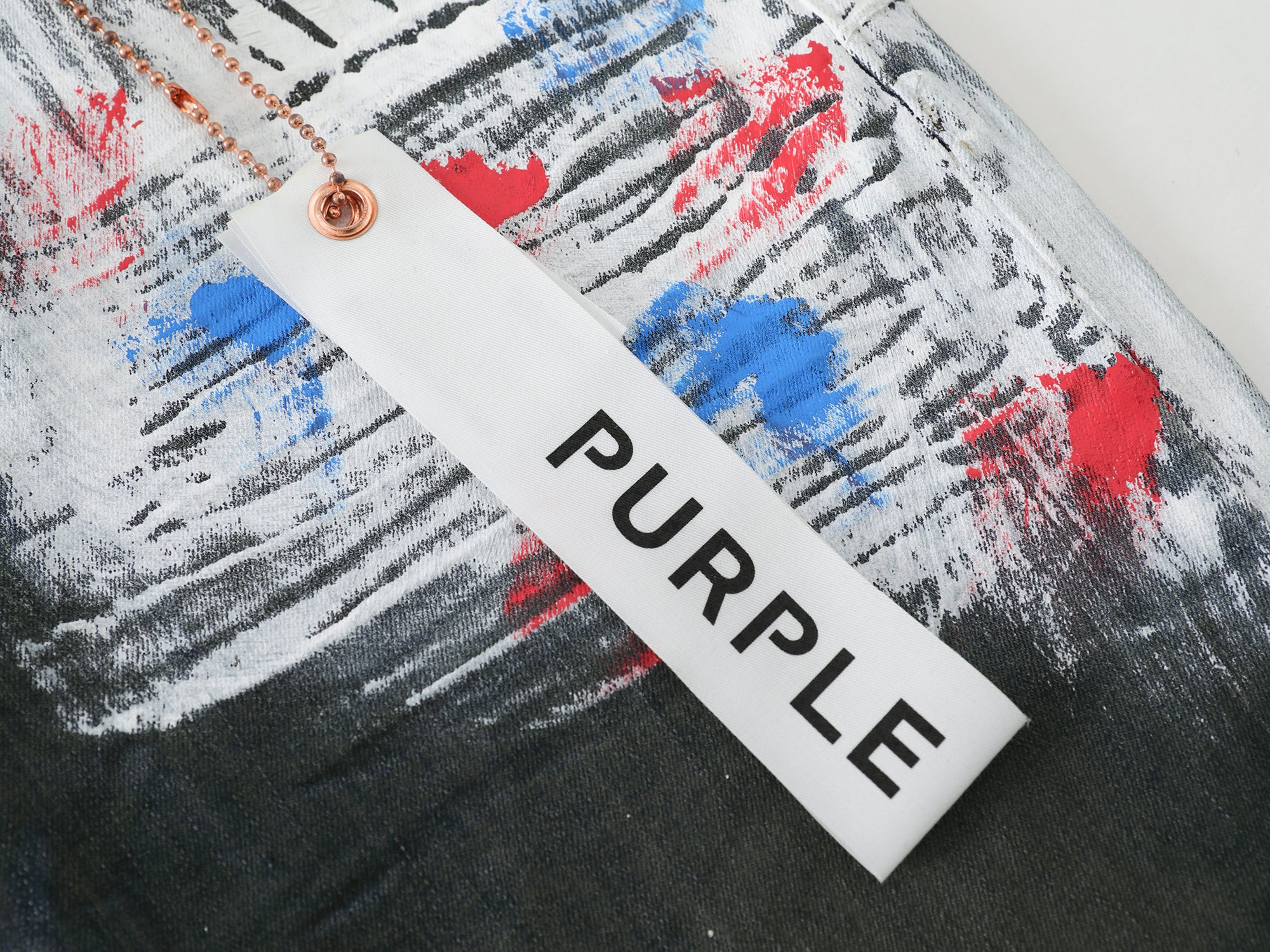 Purple Brand "Paint Splatter" Skinny Jeans”