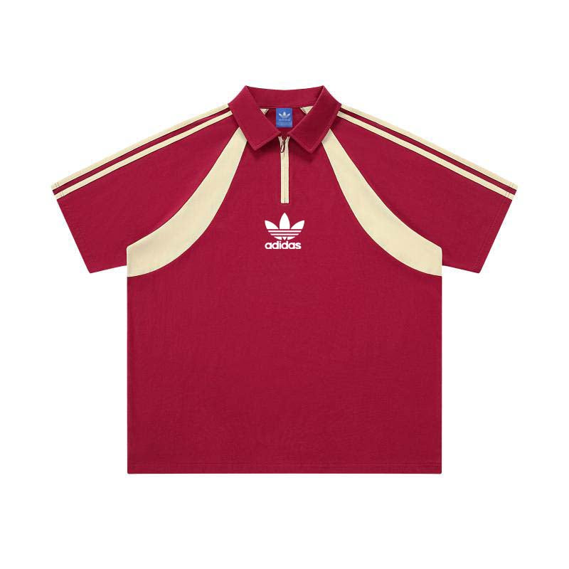 Addias Originals Trefoil 1/4 Zip Polo Shirt