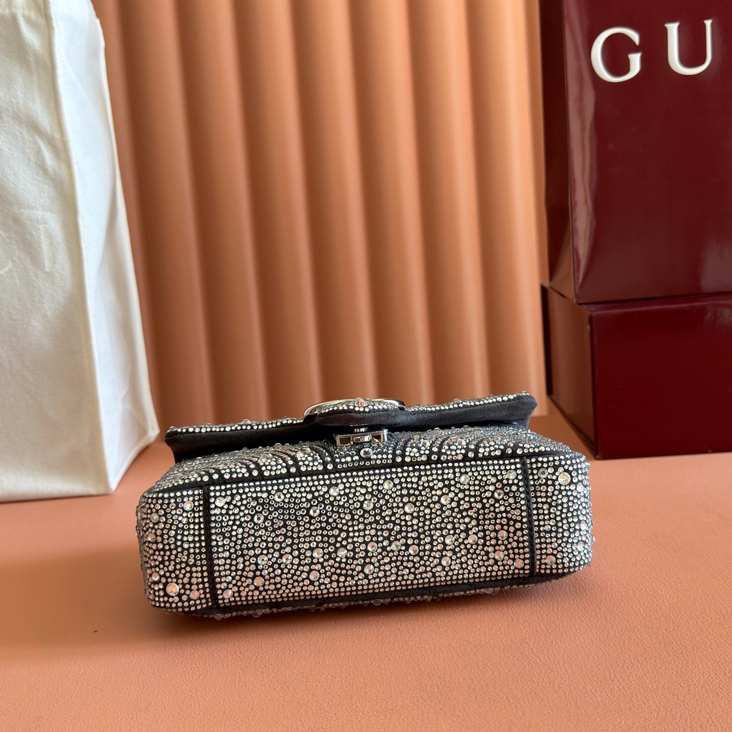 GG Marmont Crystal Mini Chain Bag