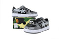 Bape Sta low “grey/black/white”