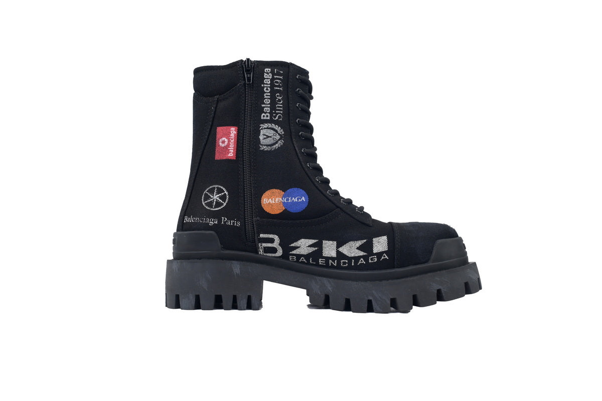 Balenciaga "Skiwear Logo" Combat Boots