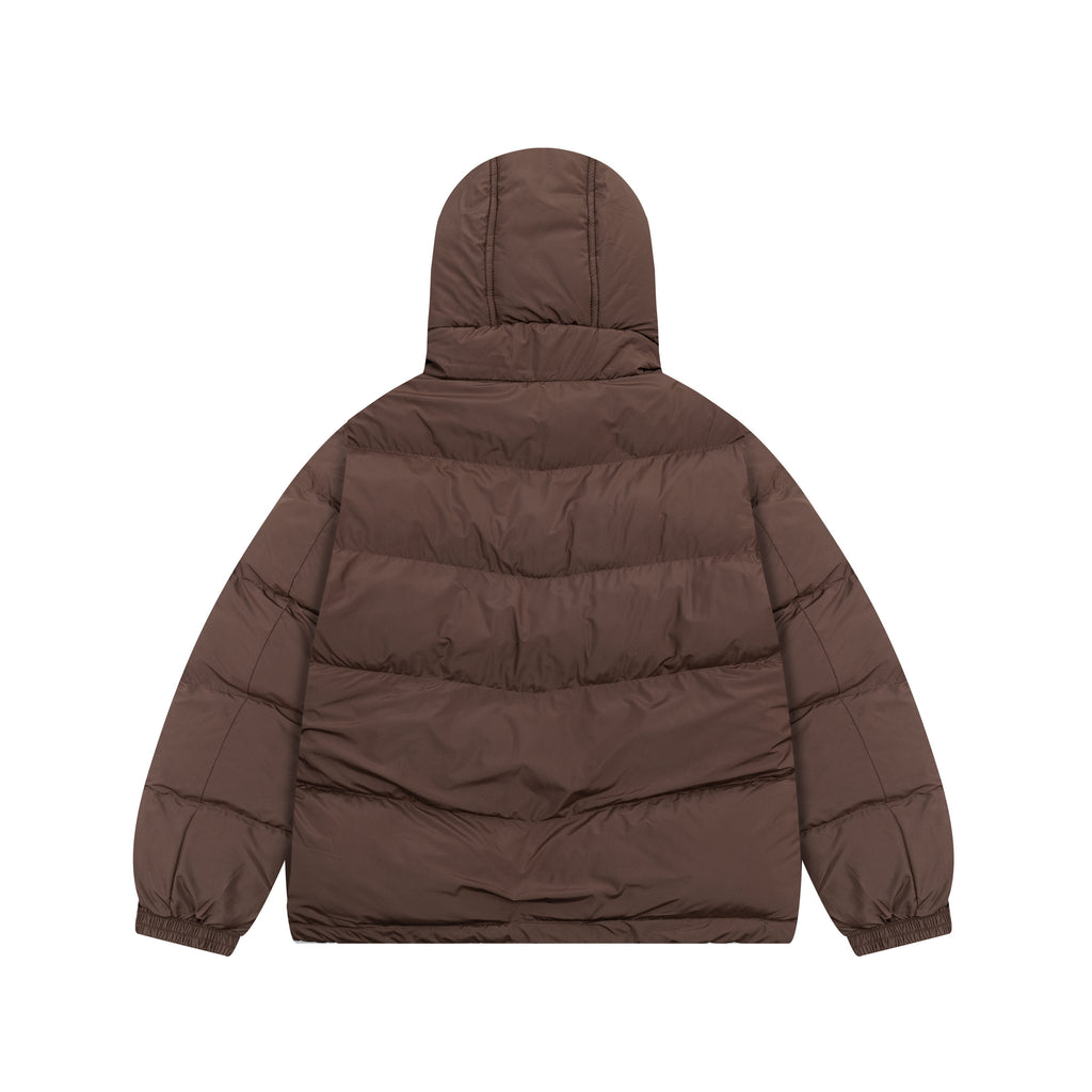 Addias 3-Stripes Oversized Hooded Puffer Jacket