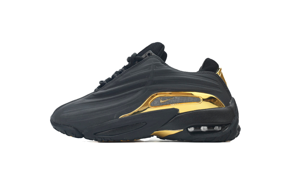 Nike Hot Step 2 x Drake NOCTA Black/Gold" Gold heel + shank, matte black upper