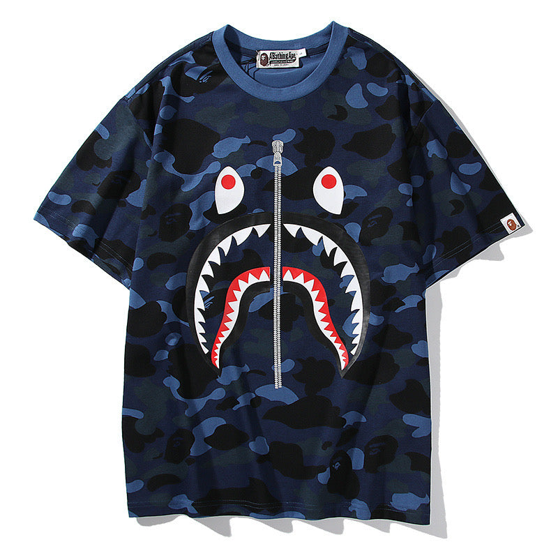 BAPE Shark Camo Tees