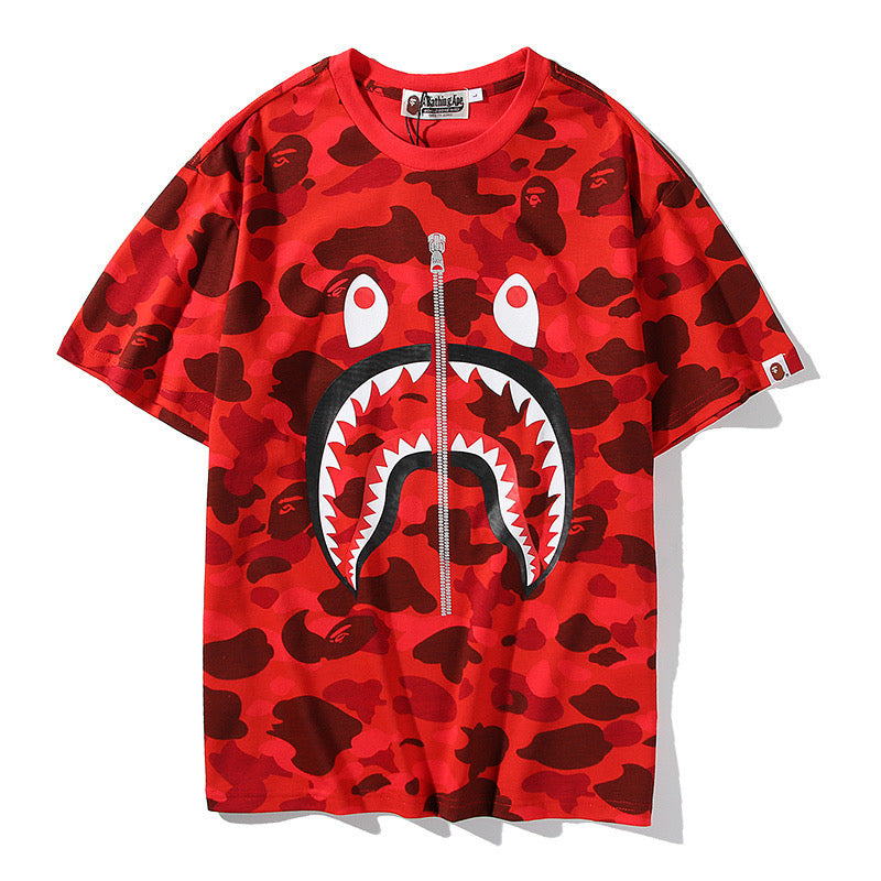 BAPE Shark Camo Tees