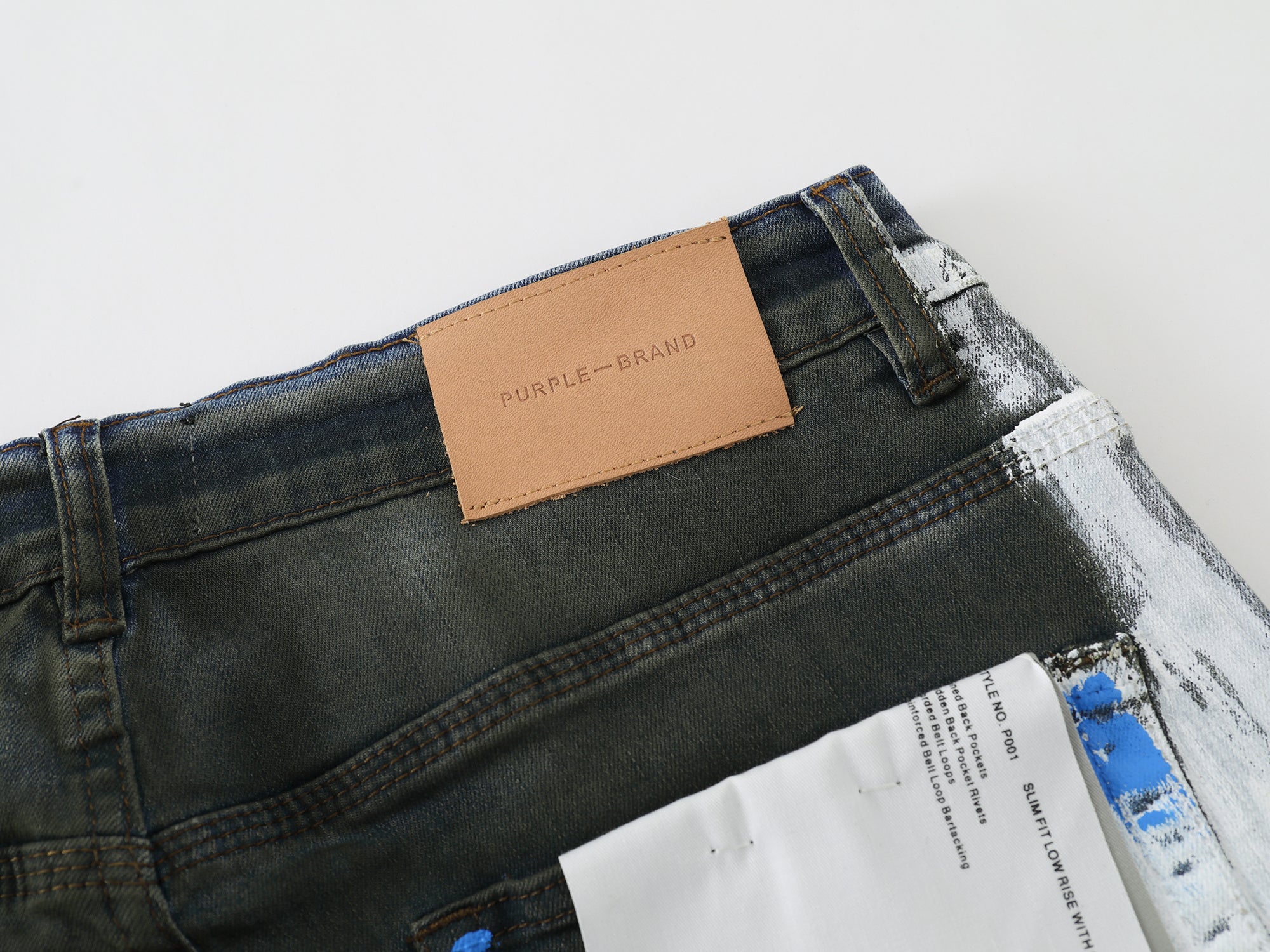 Purple Brand "Paint Splatter" Skinny Jeans”
