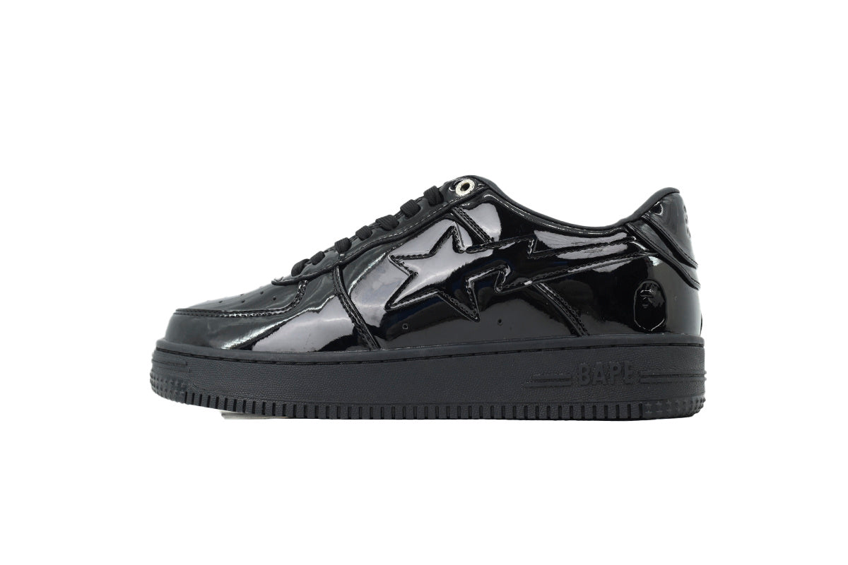 Bape Sta low All Black Patent
