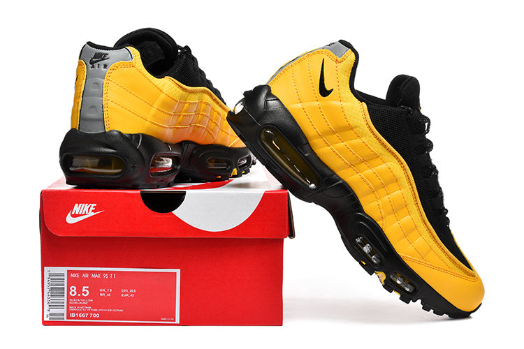 This is a Nike Air Max 95 in a yellow and black colorway.
