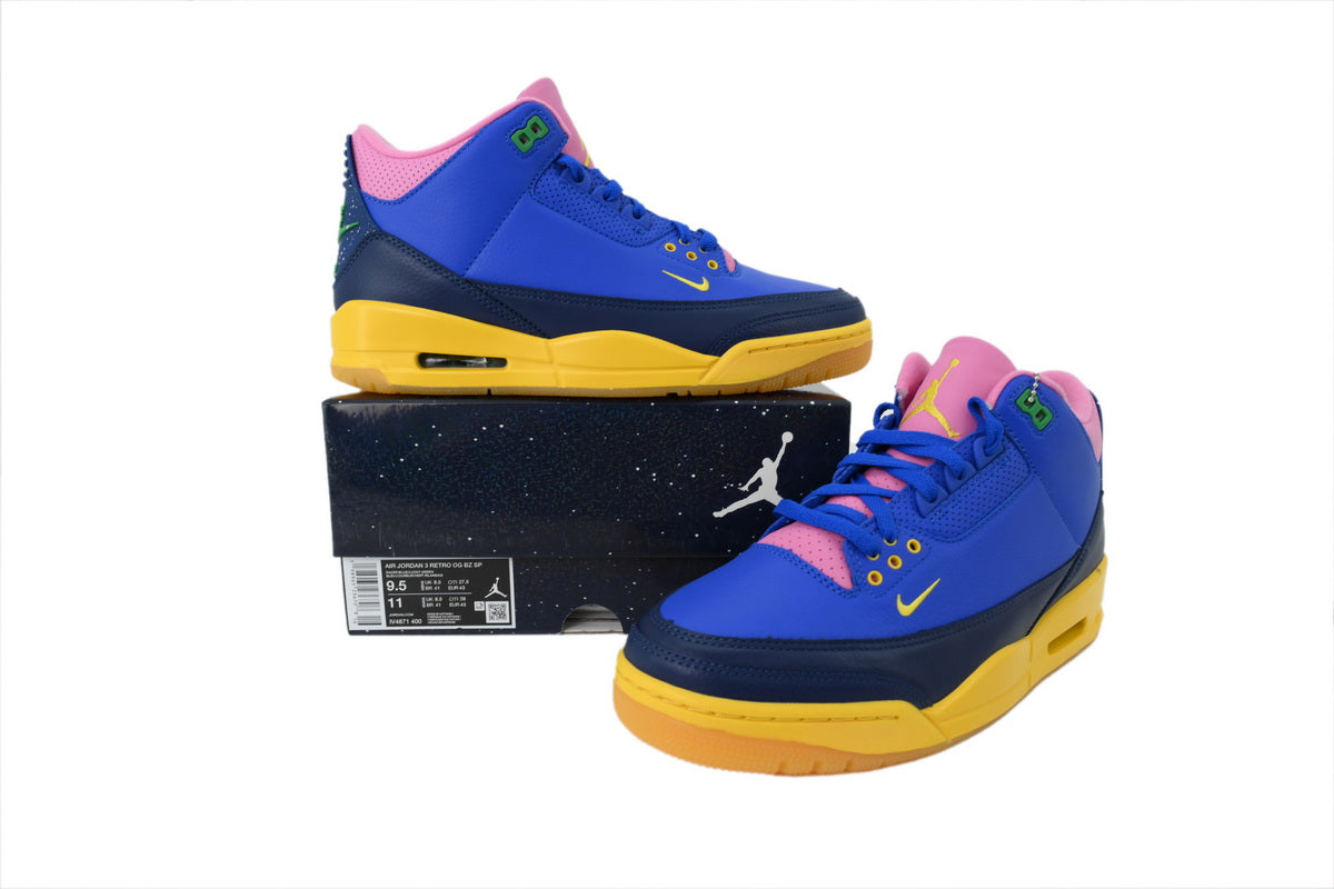 Air Jordan 3 "Didier Drogba" / "Royalty" Inspired