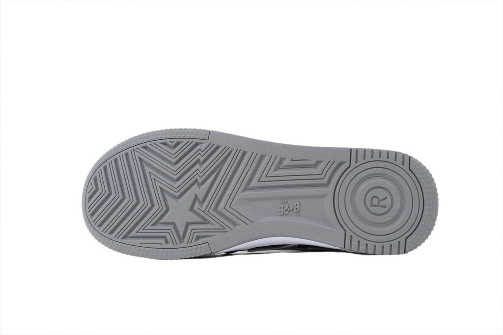 Bape Sta low “grey/black/white”