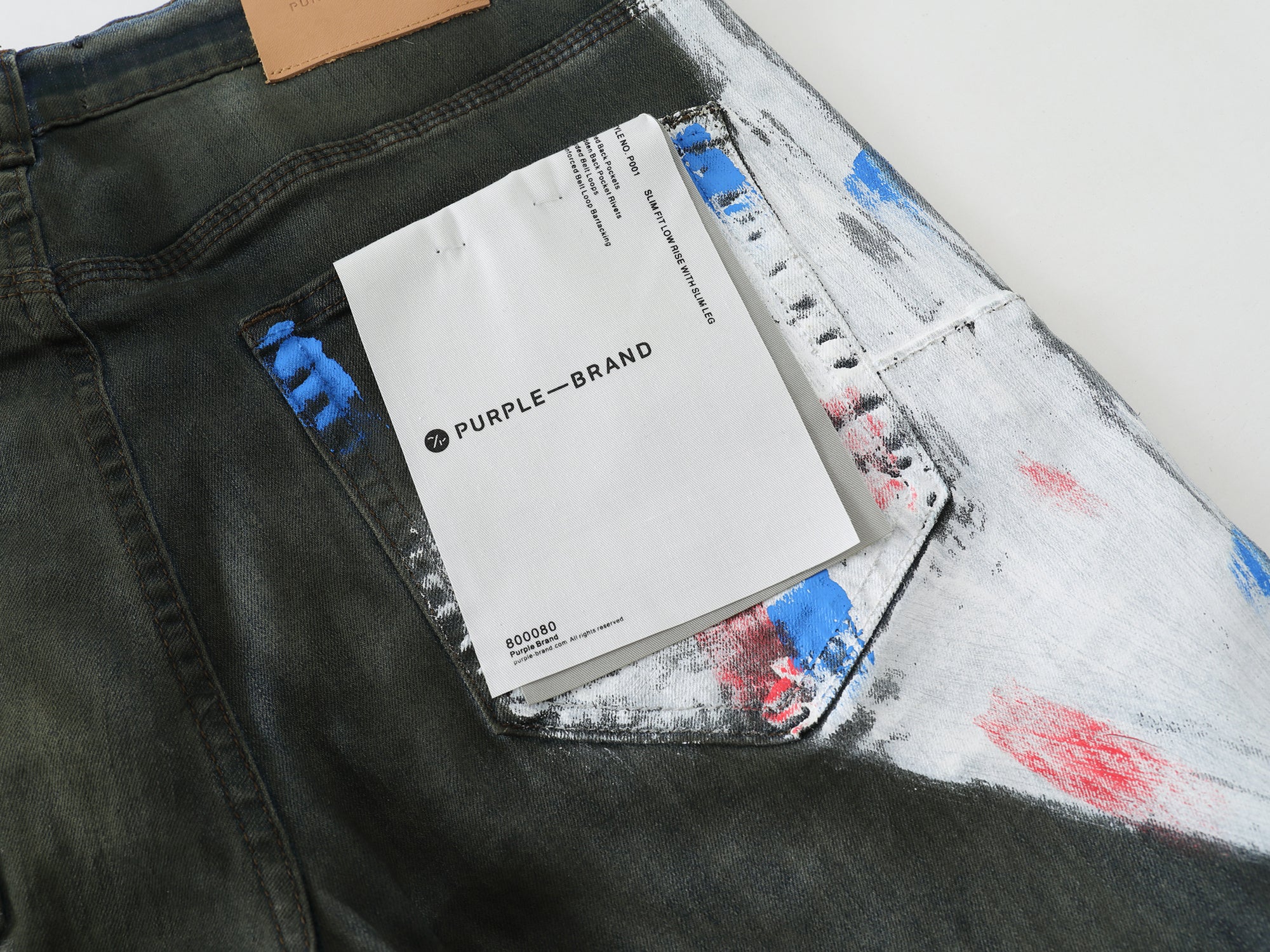 Purple Brand "Paint Splatter" Skinny Jeans”