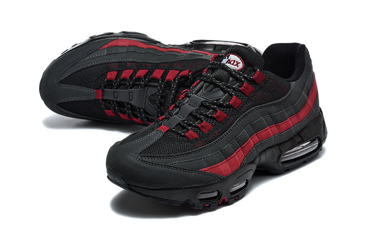 This is a Nike Air Max 95 in a black and red colorway