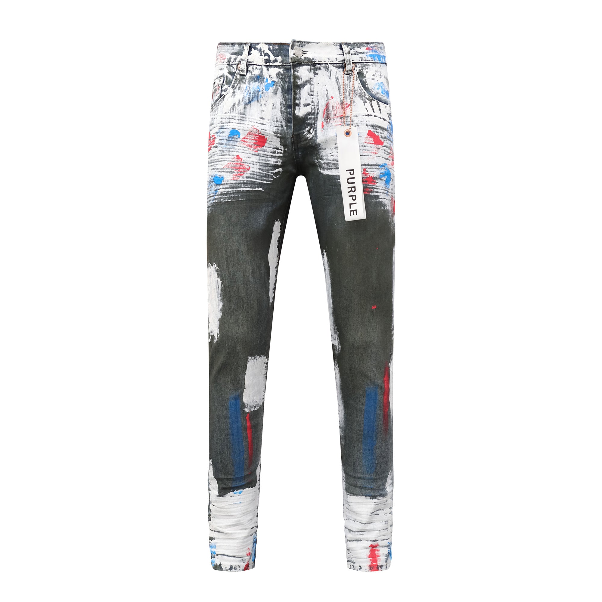 Purple Brand "Paint Splatter" Skinny Jeans”