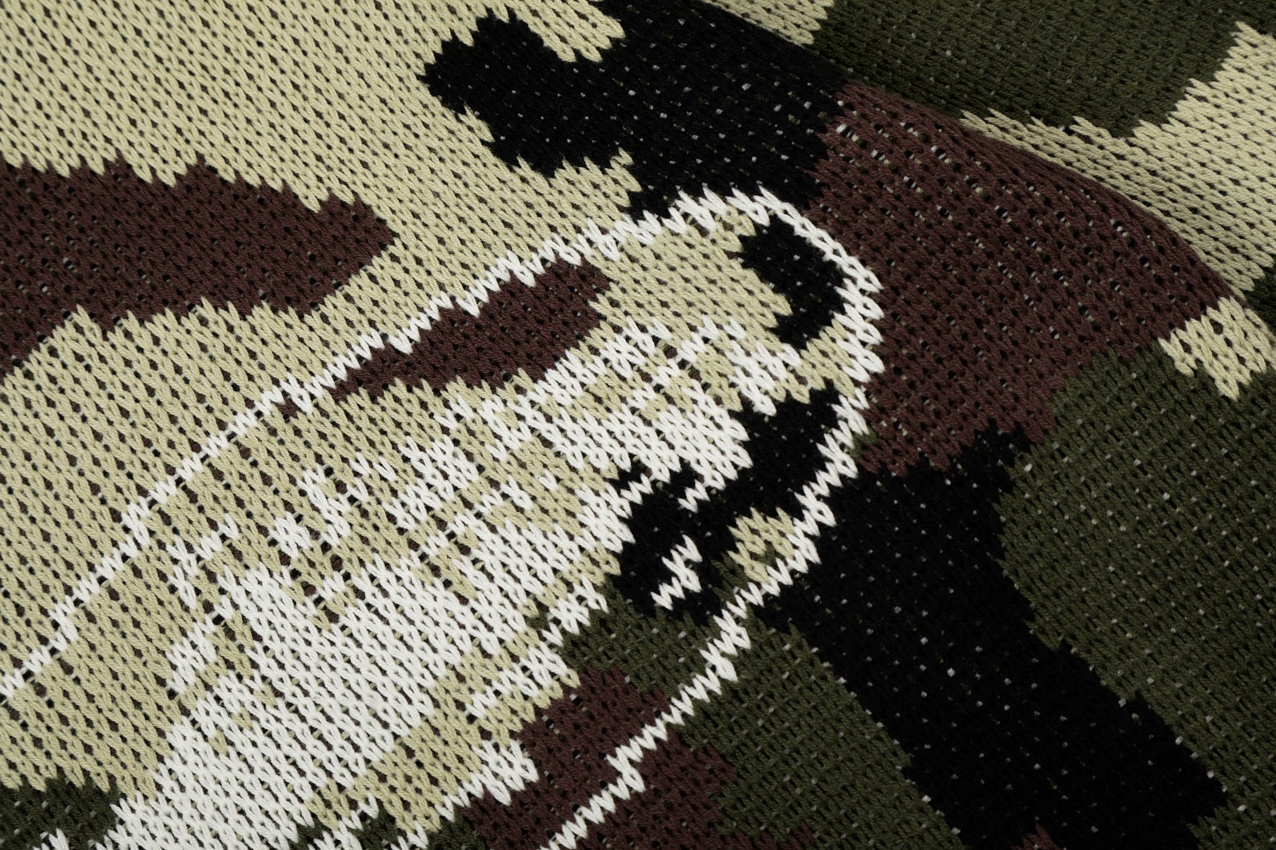 Corteiz Camo Knit Zip Hoodie / Cardigan