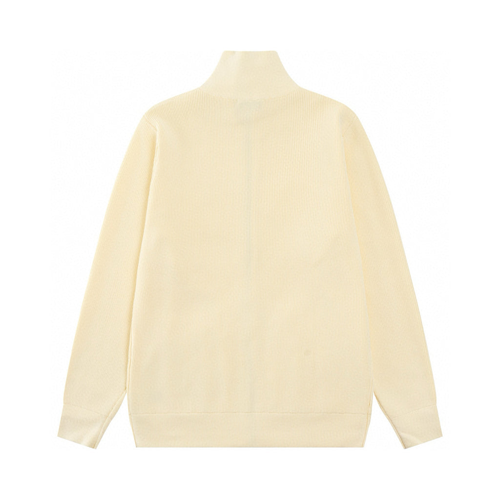 Hermès"H"Patch Zip-Up Knit Cardigan/Jacket