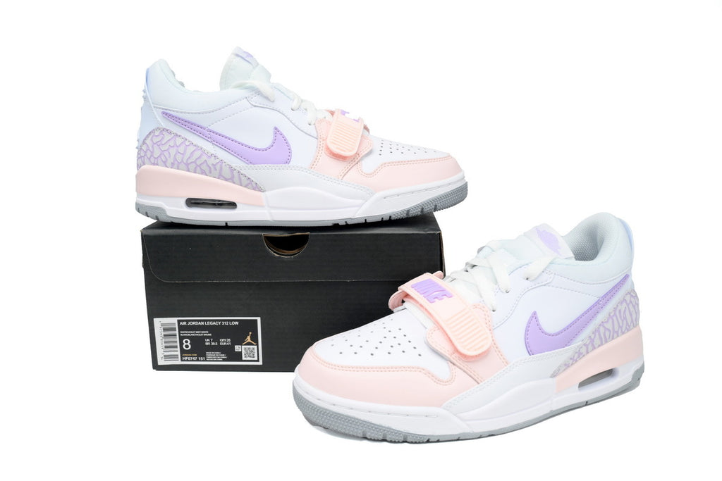 Jordan Legacy 312 Low White/Pink Bloom white/pink/purple pastel