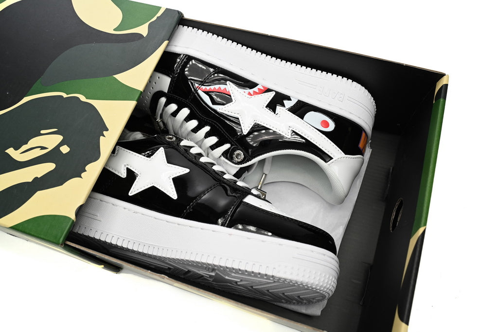 Bape Sta low Black/White Shark