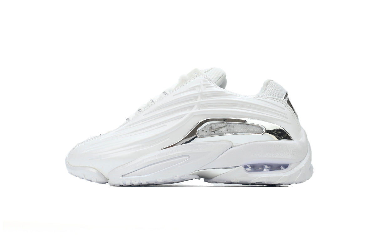 Nike Hot Step 2 x Drake NOCTA White/Chrome" Chrome heel + shank, all white upper