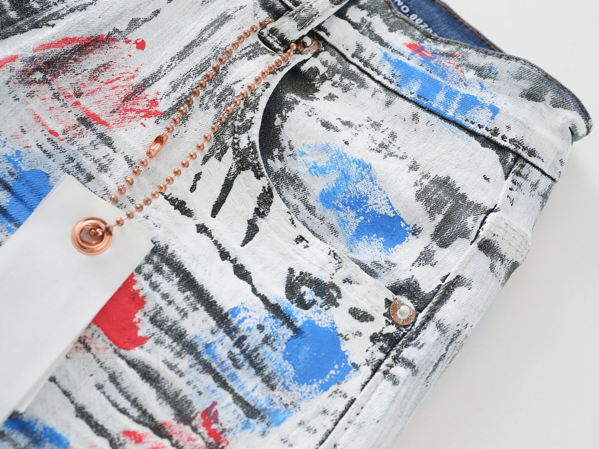 Purple Brand "Paint Splatter" Skinny Jeans”