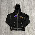 MCorteiz "Règle Sur Le Monde" Zip-Hoodie - Schwarz/Gold