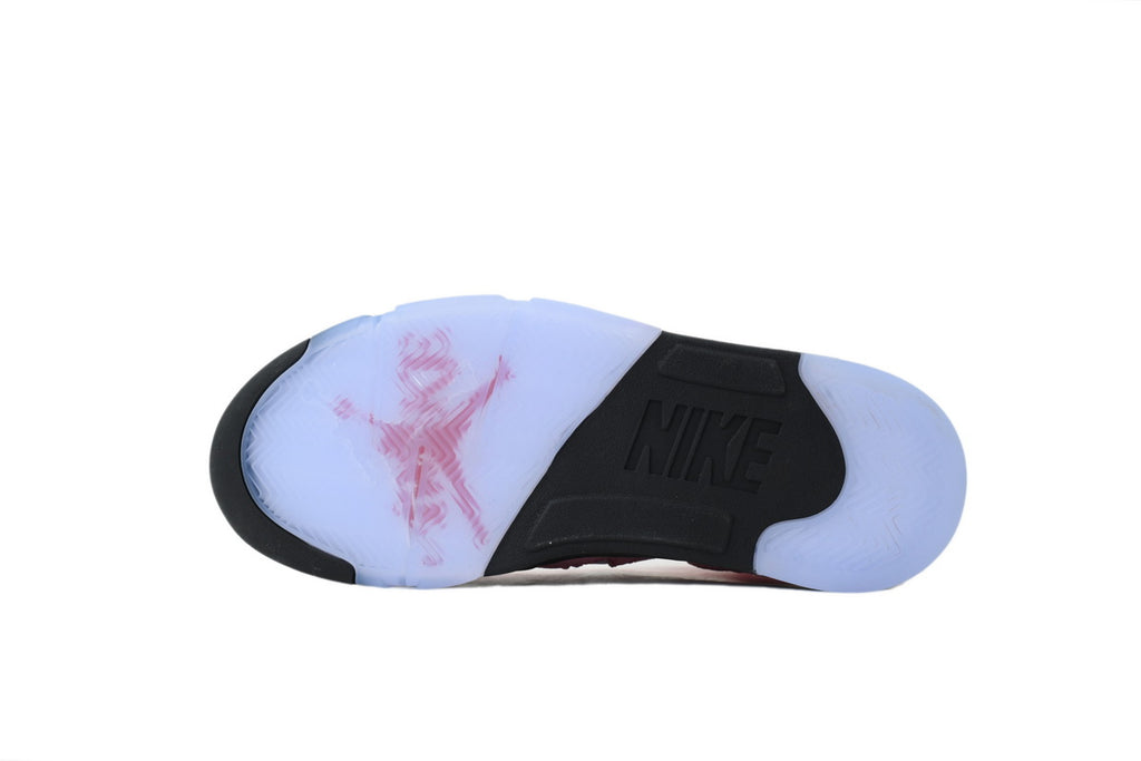 Awake NY x Air Jordan 5 Arctic Pink + black/red shark teeth + “23” heel