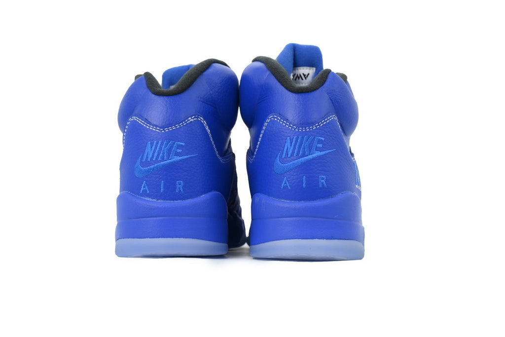 Awake NY x Air Jordan 5 Racer Blue - bright royal blue + silver tongue