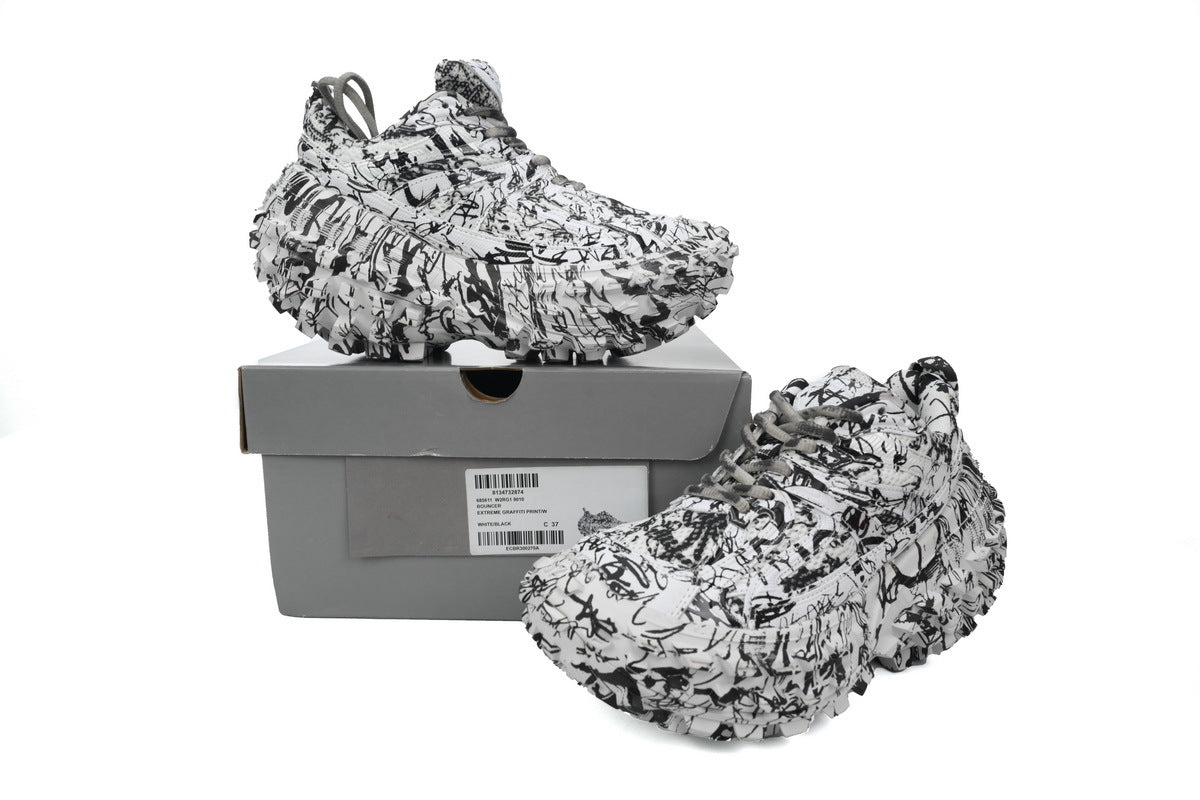 Balenciaga Defender Extreme Graffiti Print Sneaker