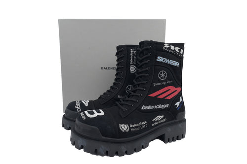 Balenciaga "Skiwear Logo" Combat Boots