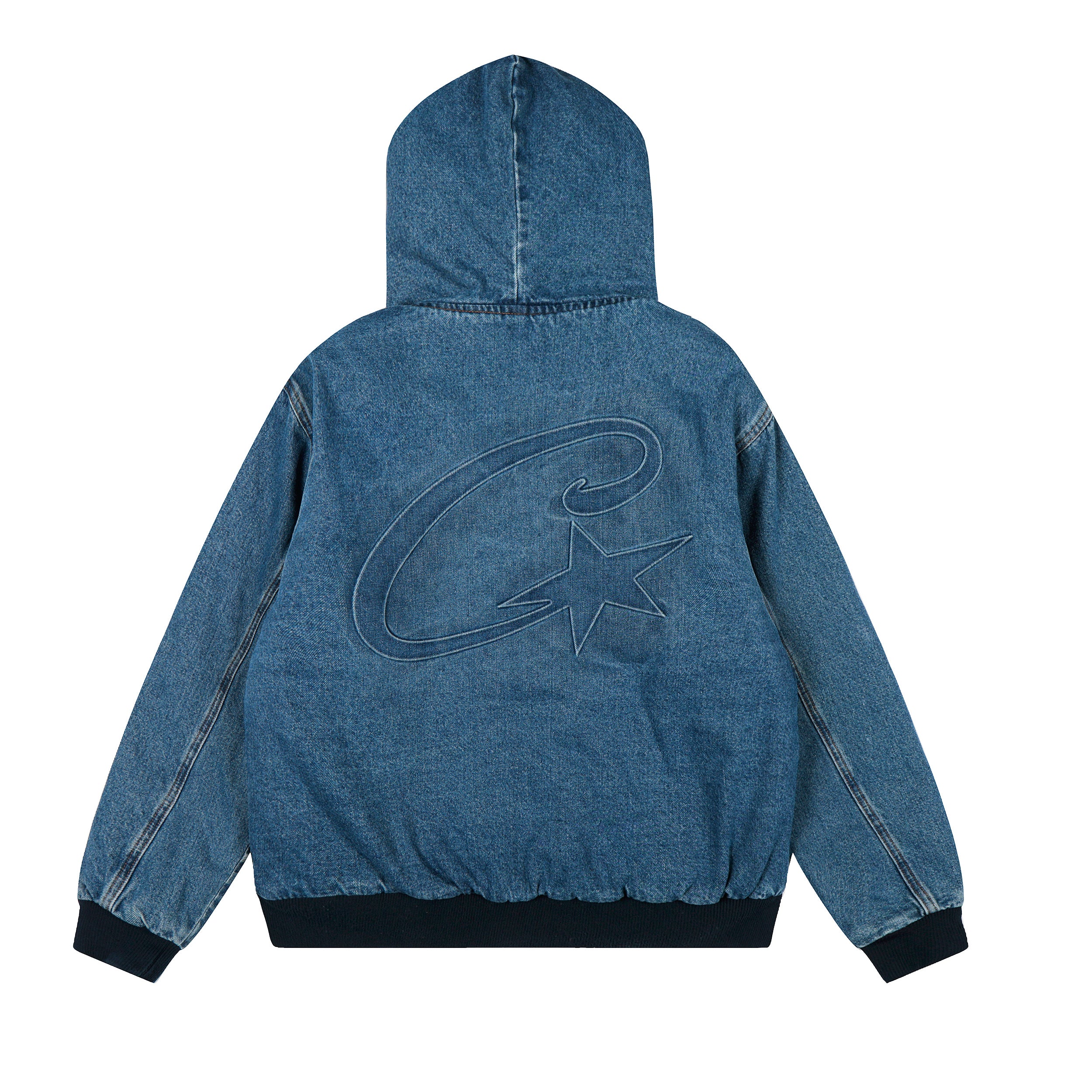 Corteiz Denim Hoodie Jacket