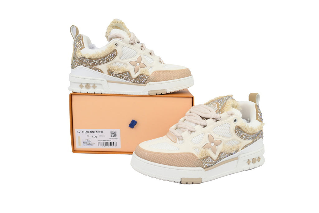 Louis Vuitton LV Trainer Maxi "Beige Crystal”