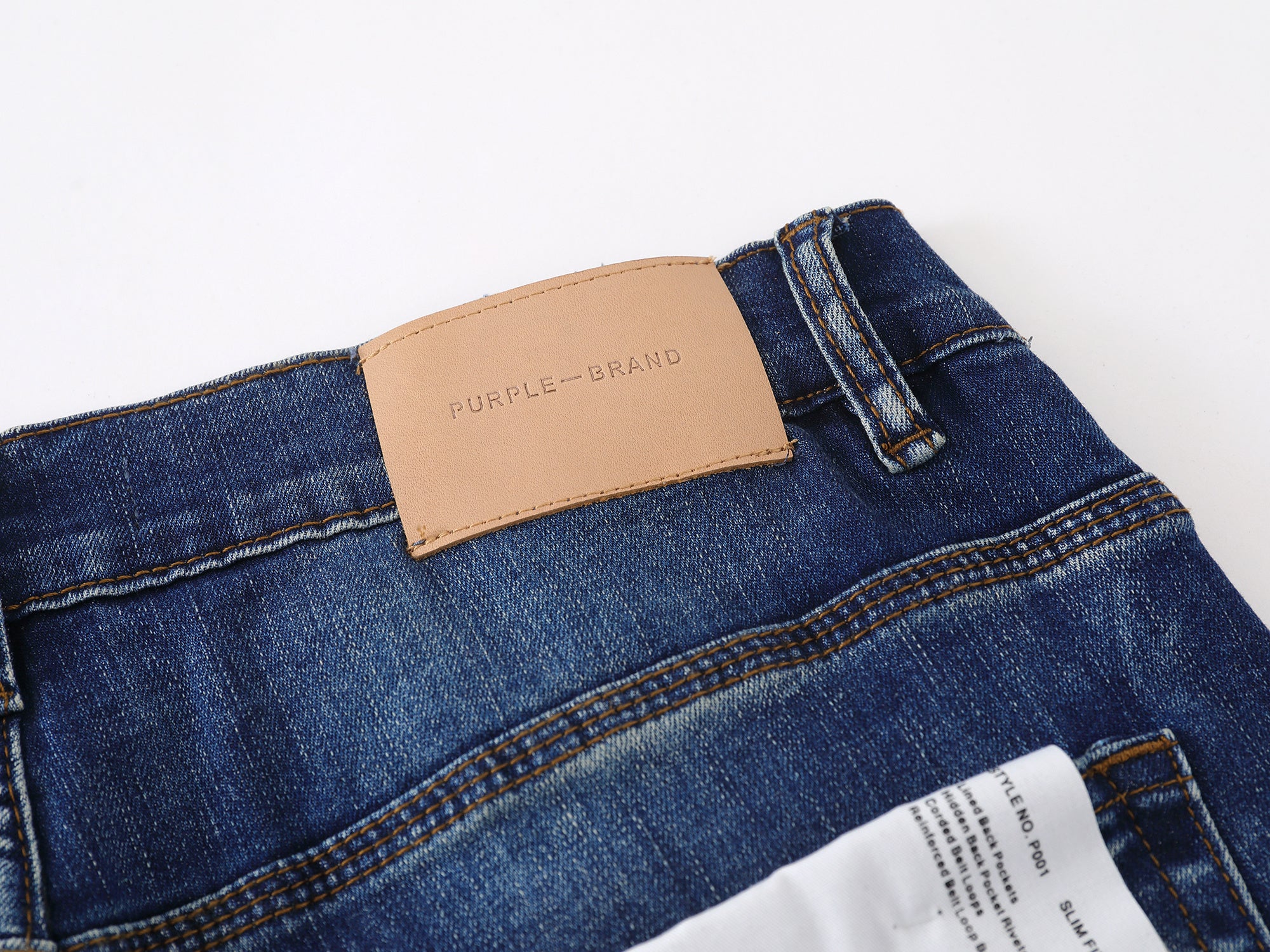 Purple Brand "Multi Patch" / "Patchwork" Skinny Jeans - Dark Wash