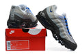 Nike Air Max 95 in a grey, black, and royal blue colorway