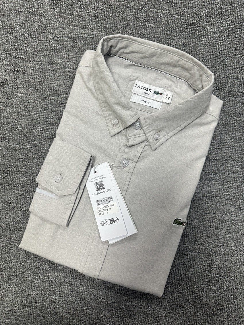 Lacoste Classic Fit Oxford Button-Down Shirt - Long Sleeve