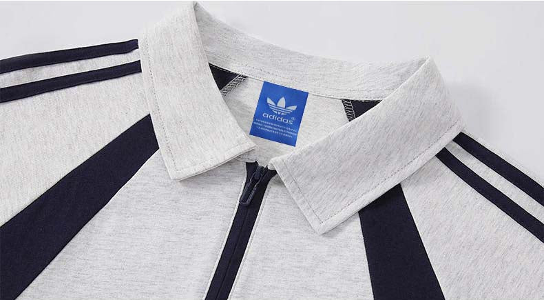 Addias Originals Trefoil 1/4 Zip Polo Shirt