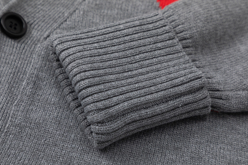 AMI Paris Ami de Coeur V-Neck Cardigan Unisex