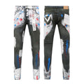 Purple Brand "Paint Splatter" Skinny Jeans”