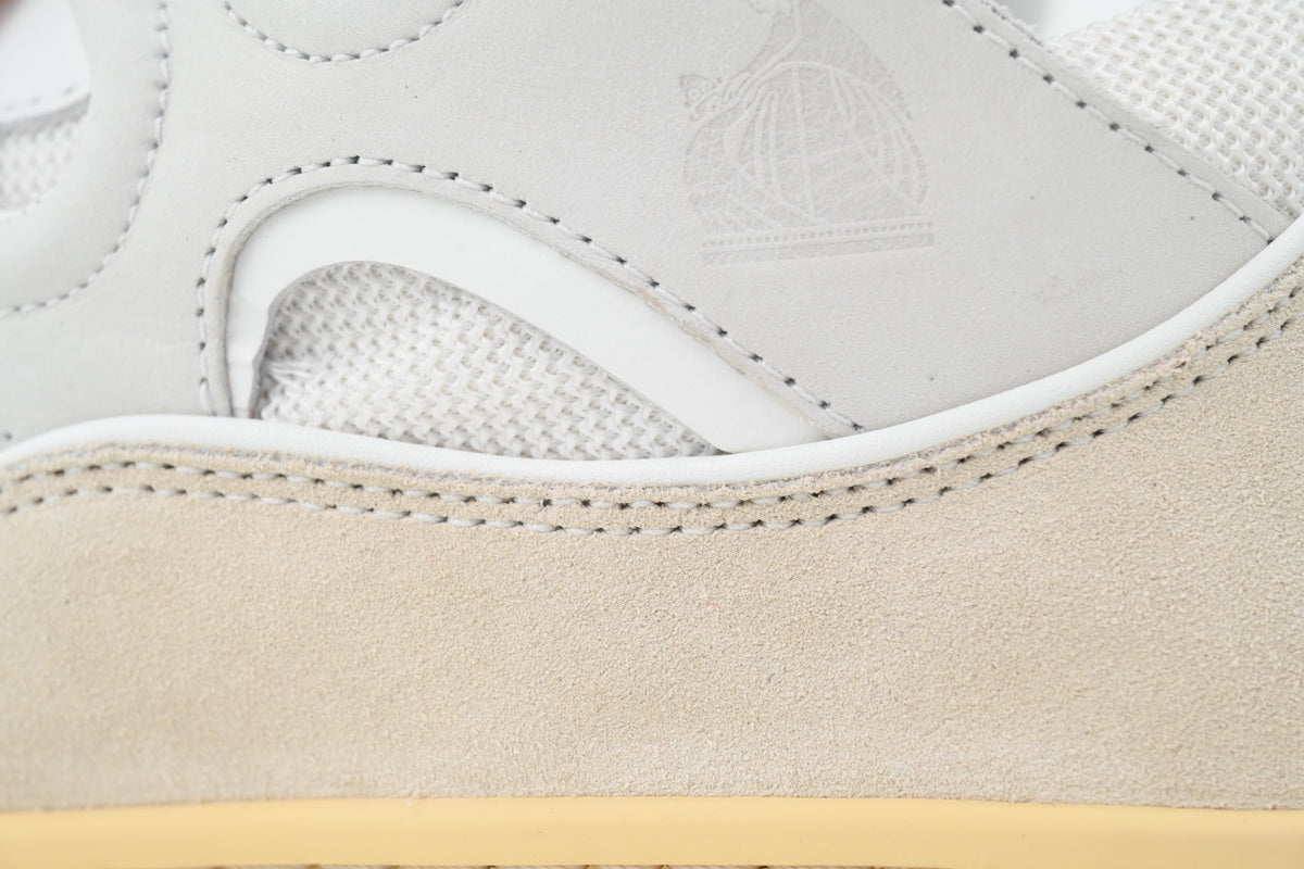 Lanvin Curb Sneaker Weiß/Hellgrau/Schwarz