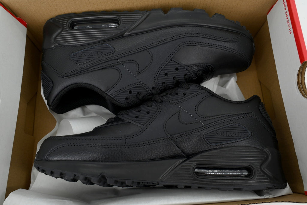 Nike Air Max 90 Leather Triple Black"