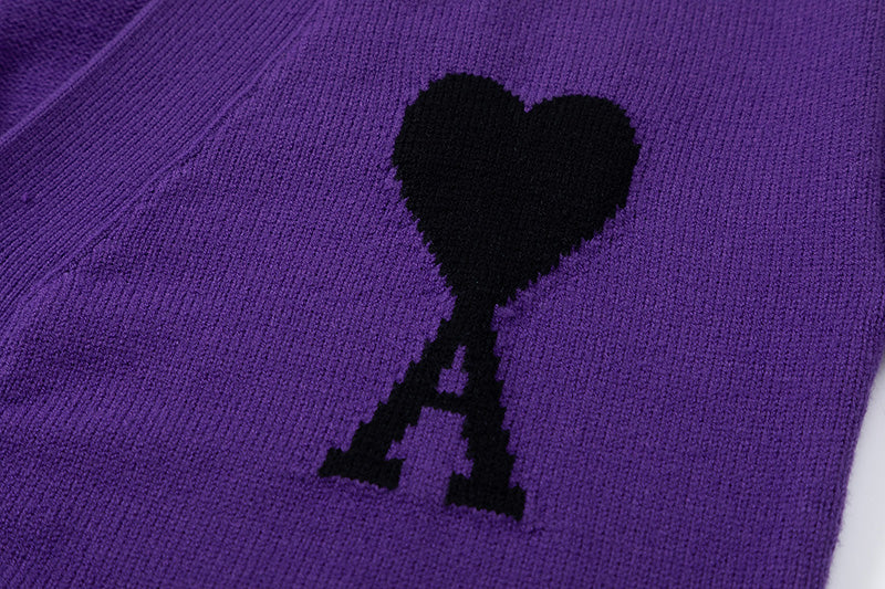 AMI Paris Ami de Coeur V-Neck Cardigan Unisex