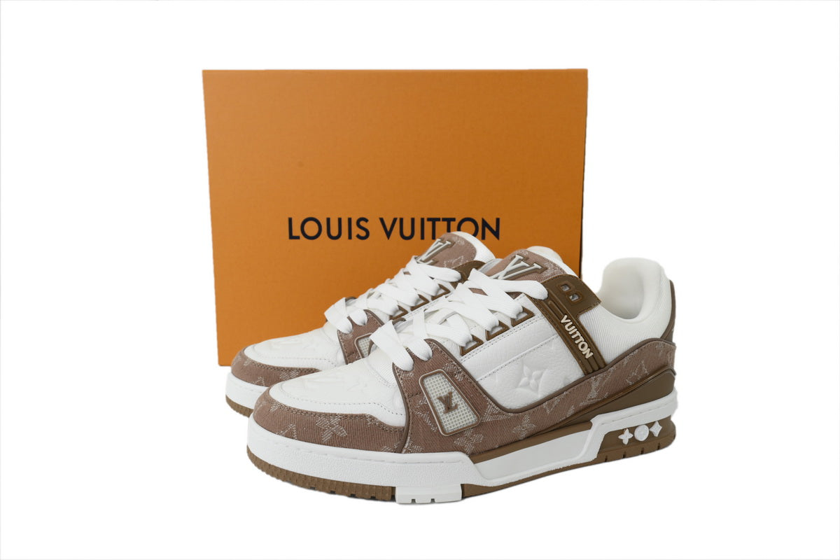 LV Trainers Brown Canvas