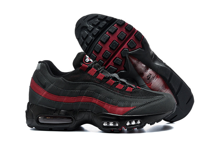 This is a Nike Air Max 95 in a black and red colorway