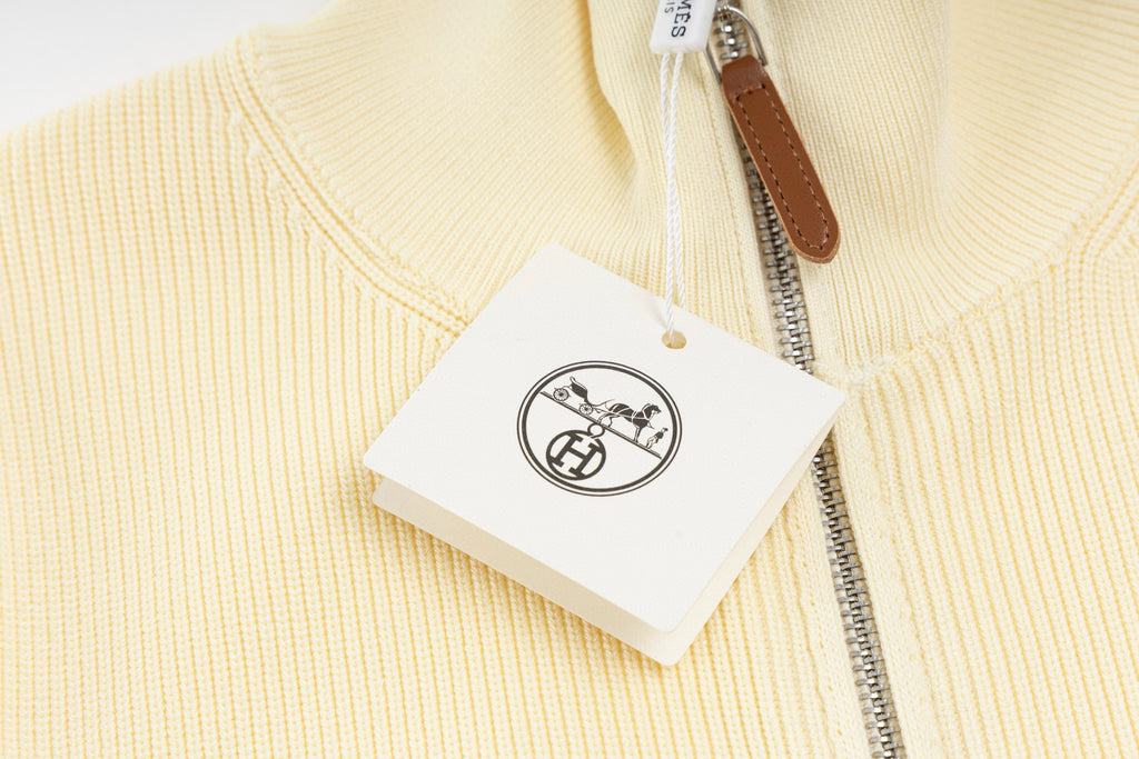 Hermès"H"Patch Zip-Up Knit Cardigan/Jacket