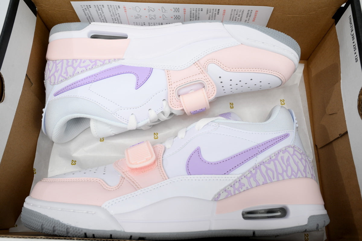 Jordan Legacy 312 Low White/Pink Bloom white/pink/purple pastel