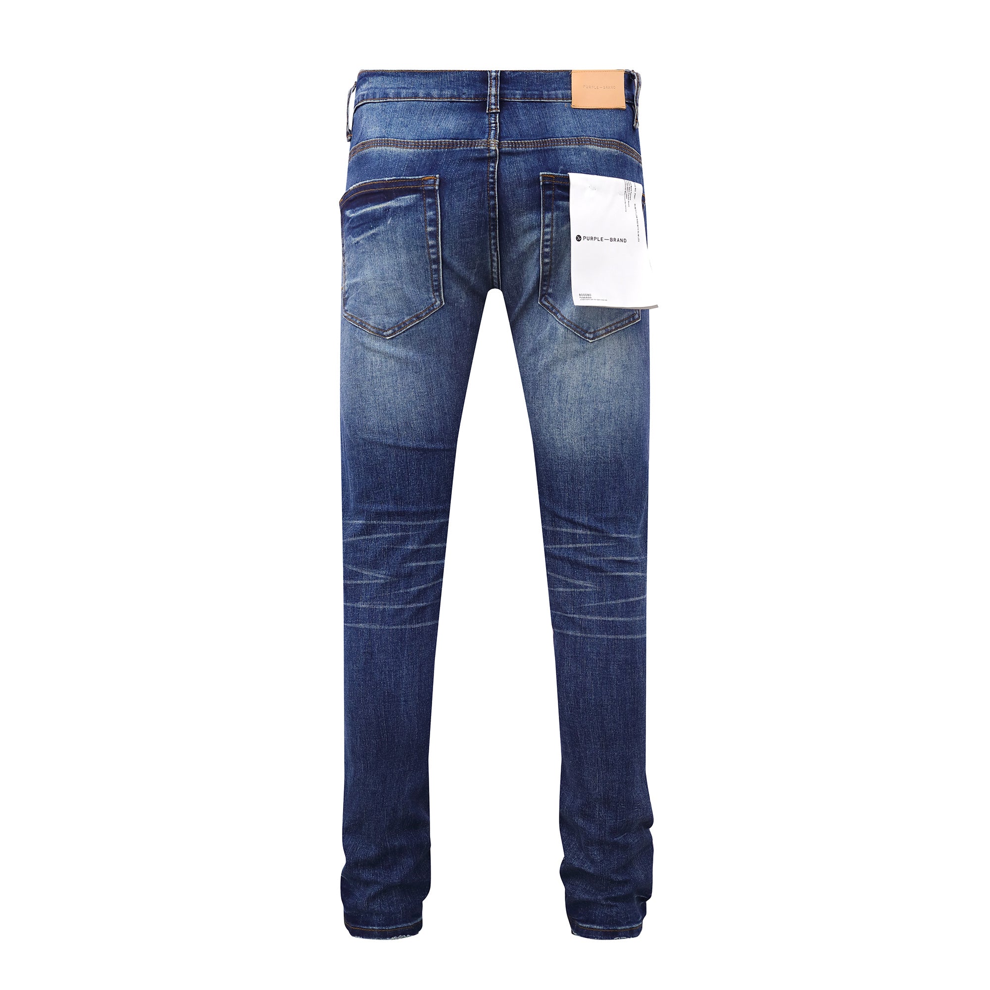 Purple Brand "Multi Patch" / "Patchwork" Skinny Jeans - Dark Wash
