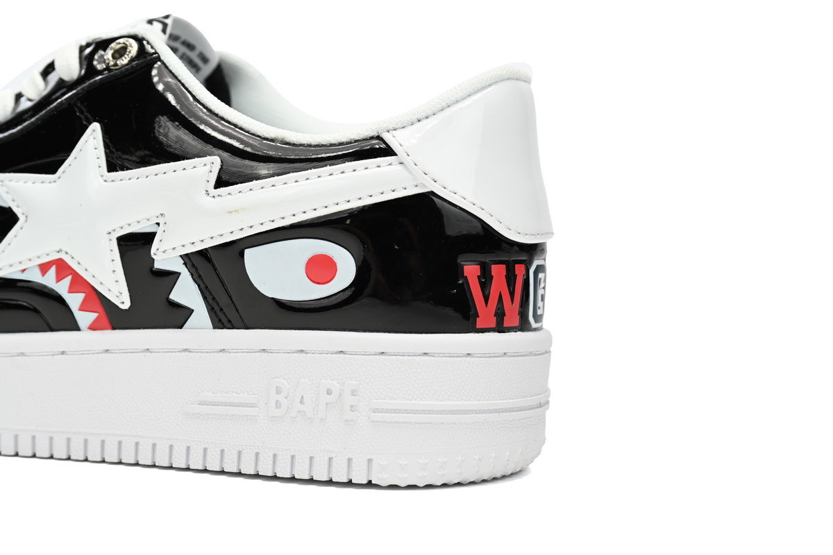 Bape Sta low Black/White Shark