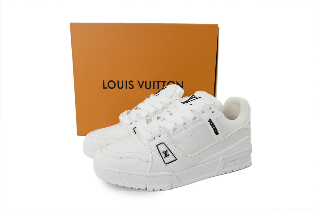 Louis Vuitton Trainer White Leather