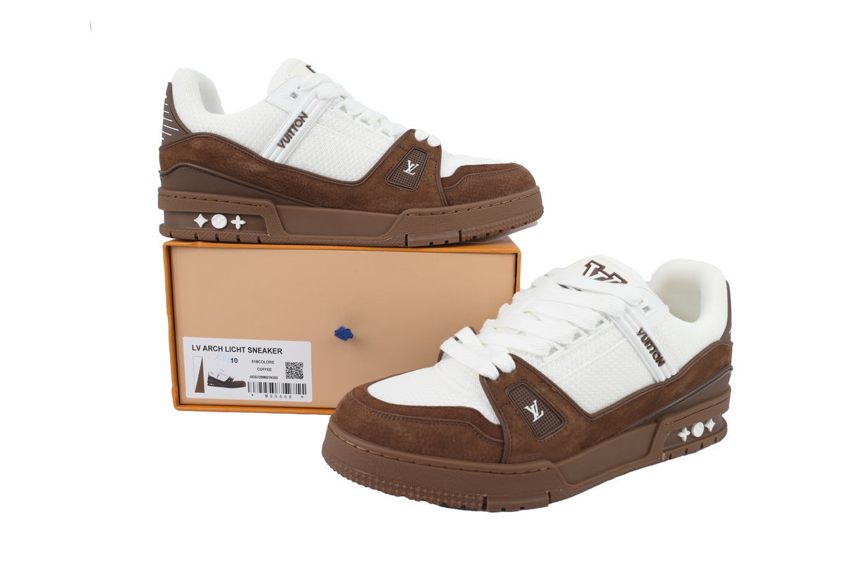 Louis Vuitton LV Trainer "Mocha Brown / White