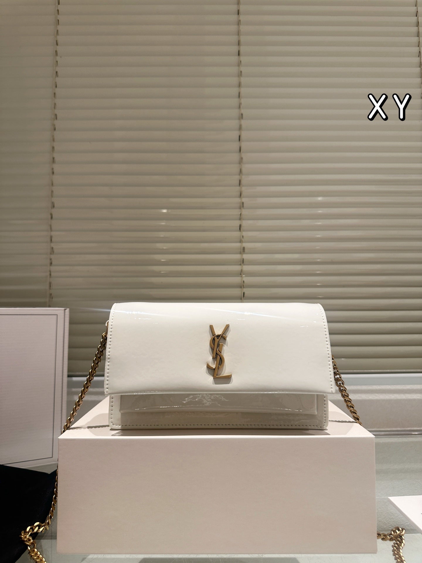 YSL Saint Laurent "Kate" Chain Wallet / Clutch