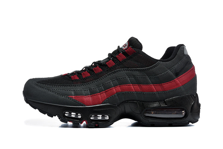 This is a Nike Air Max 95 in a black and red colorway
